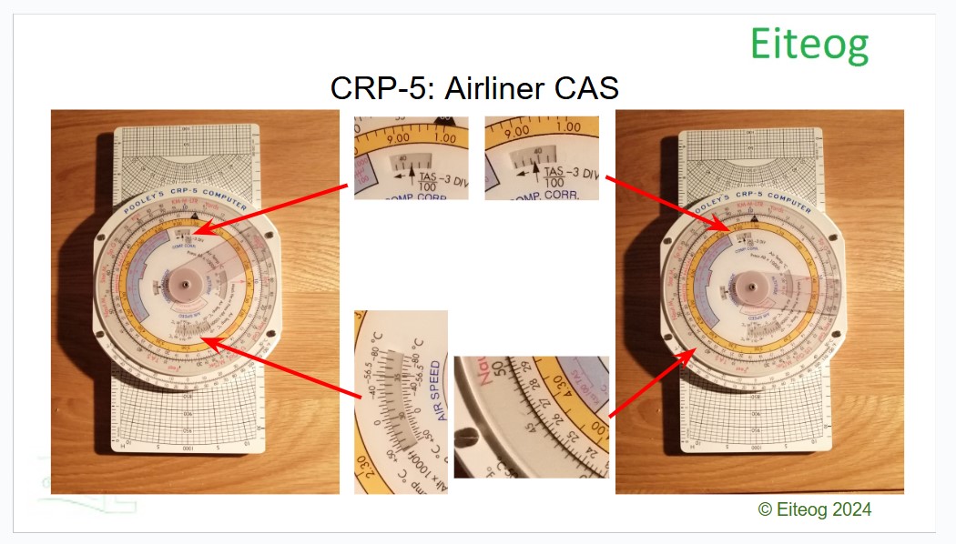 Example of using CRP-5 to find Airliner CAS
