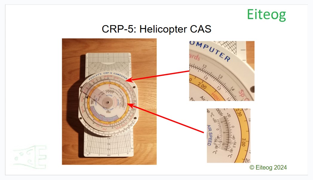 Example of using CRP-5 to find helicopter CAS