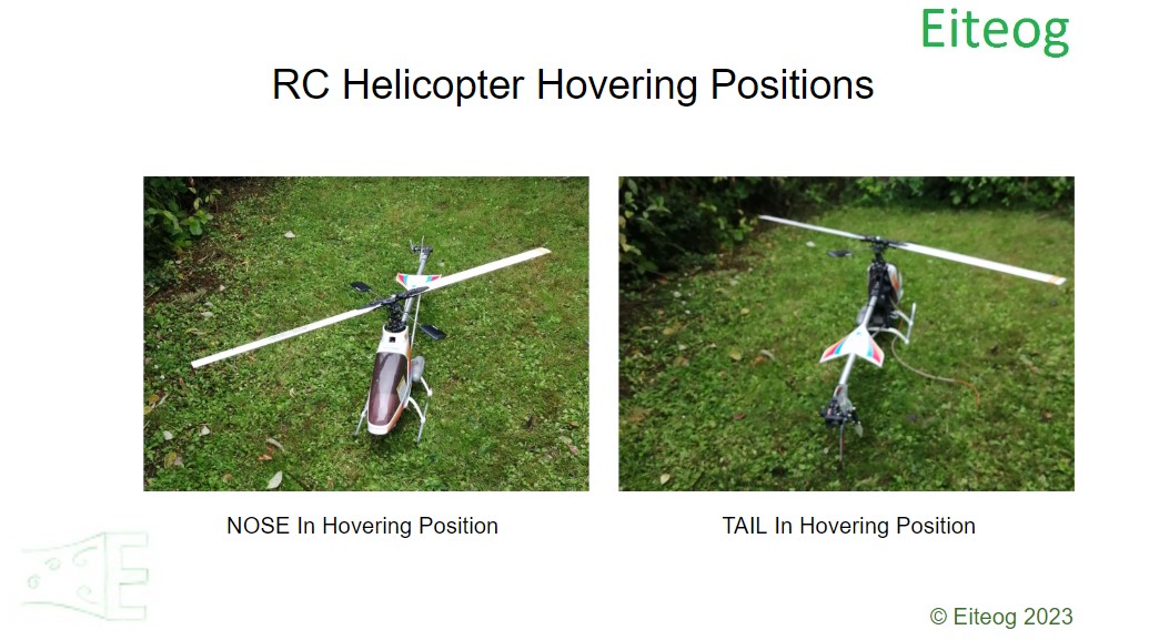 Description of Helicopter Tail In and Nose In Positions