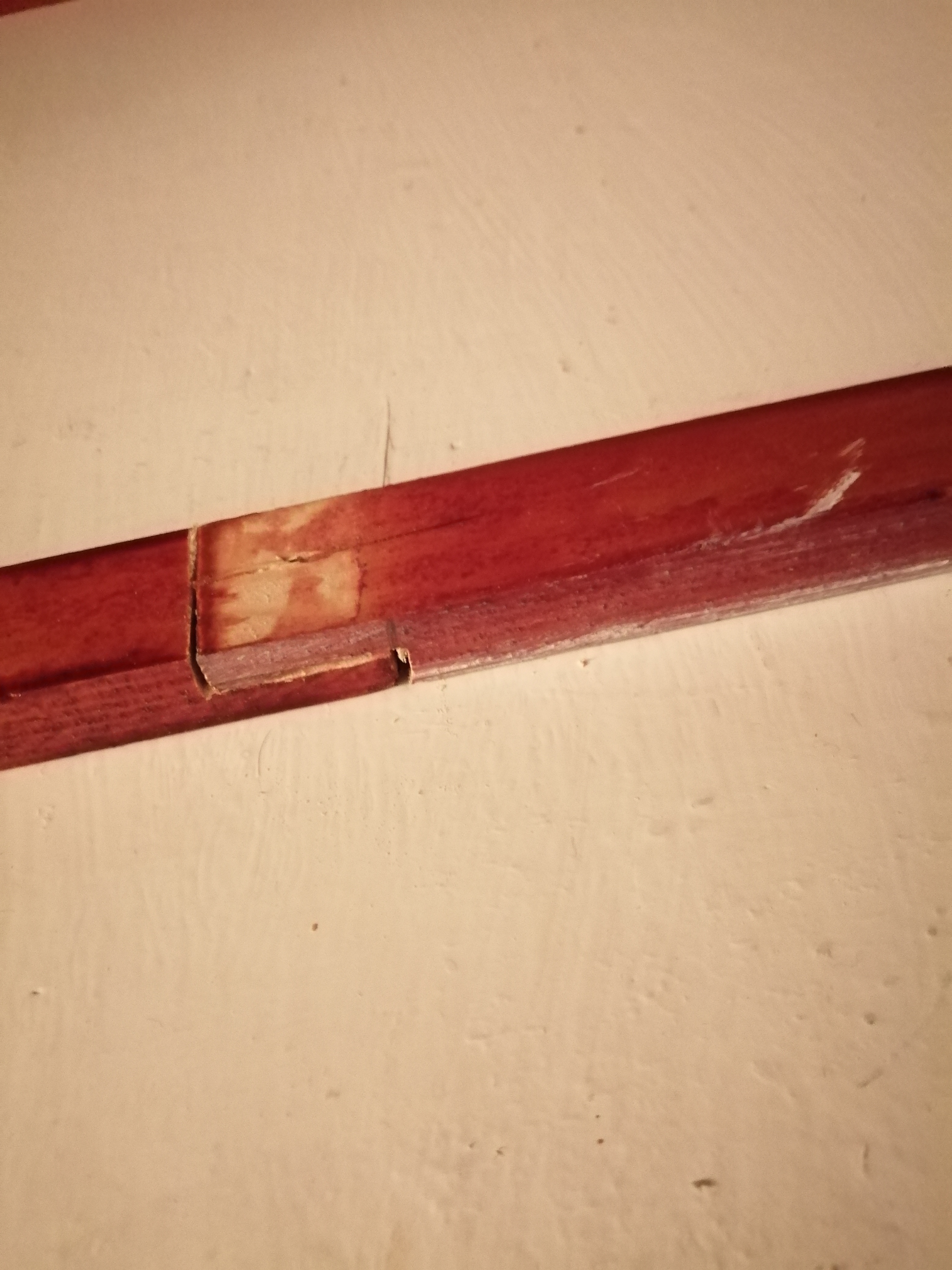 Top view of inline lap joint